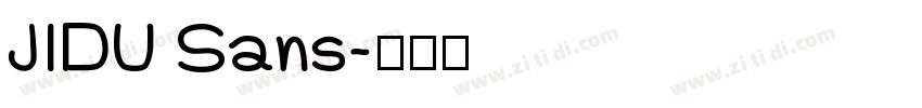 JIDU Sans字体转换